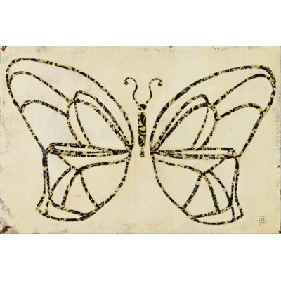 Butterfly Armature 1 Piece Wrapped Canvas Painting