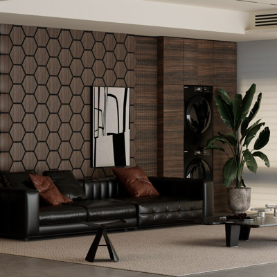 Panneau mural décoratif auto-adhésif à bords carrés 24 po x 29 po (paquet de 4)