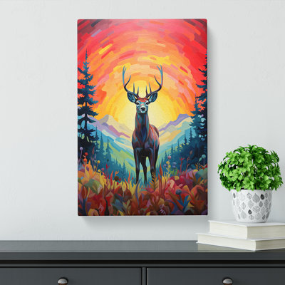Deer Colour Field - Rectangle Print