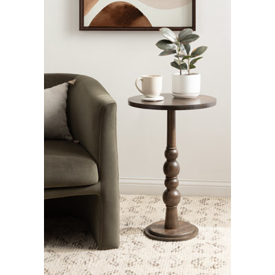 Table d'appoint ronde en bois