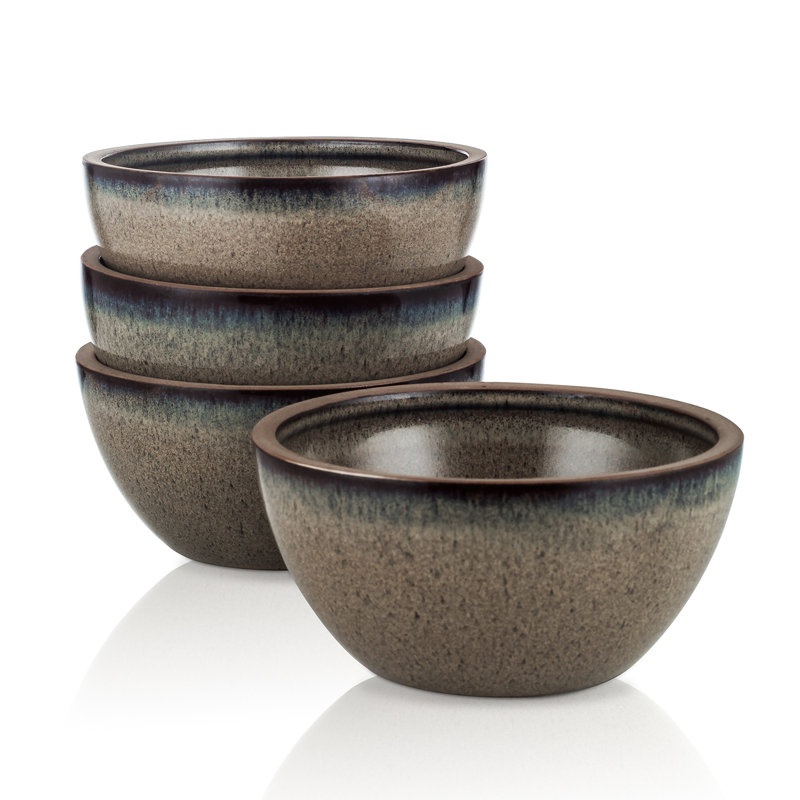 Stone Lain Tina 4-Piece Bowl Set Stoneware, Green