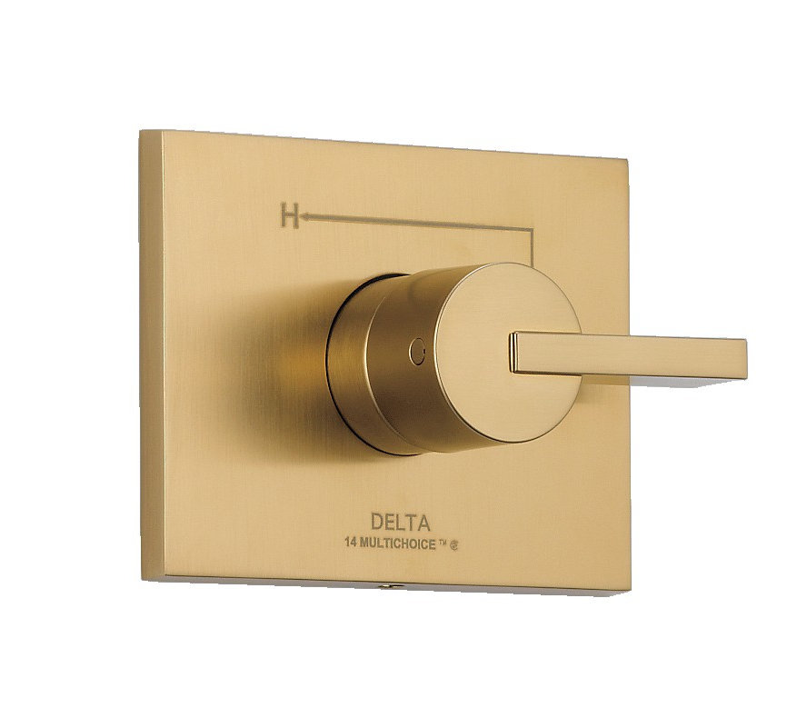 Vero Faucet Trim with Lever Handles, Brilliance Champagne Bronze
