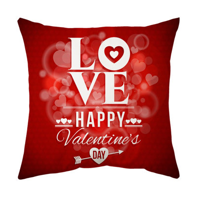 Coussin en cuir pêche doux et confortable de la Saint-Valentin