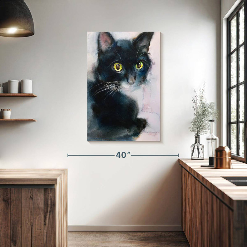 Brampt Tuxedo Cat, 39" H x 26" W