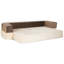 Canapé-lit orthopédique pour animal de compagnie convertible en velours Larry-46032018-27278163