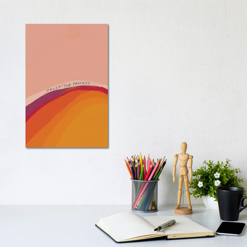 Trust The Process by Morgan Harper Nichols - Wrapped Canvas Painting, 20.32 cm H x 30.48 cm W