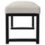 Banc d'appoint rembourré Vanilla Boucle