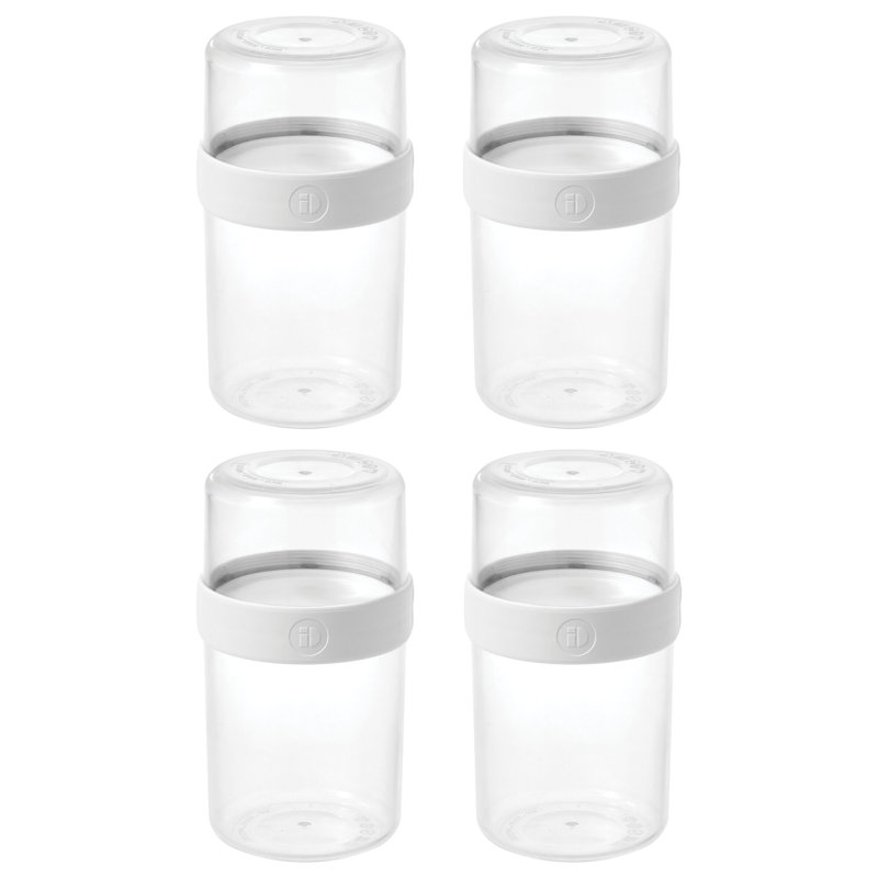 iDesign Medium Stack 'n Snack Food Containers - Stackable Snack Containers for Yogurt, Granola, Fruits, and Vegetables
