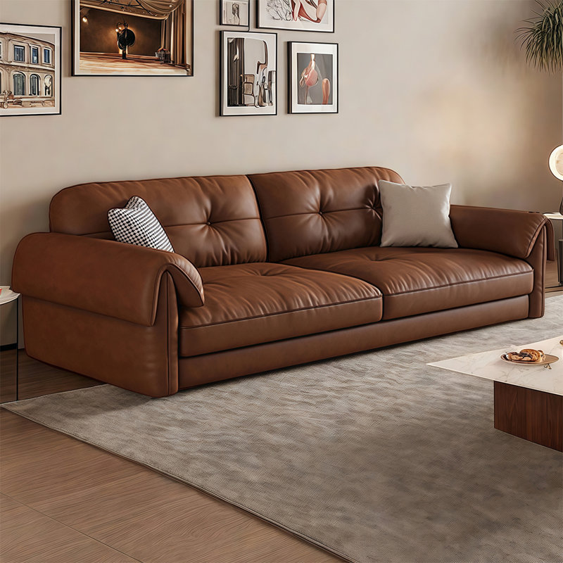 Canapé américain rétro et simple, H 33 po x l 86,61 po x P 39,37 po, 4