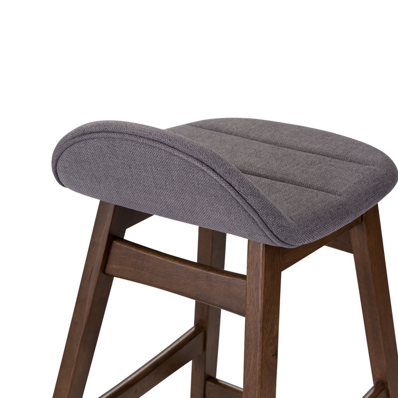 Paulina Bar Stool, Gray, Counter Stool (24" Seat Height)