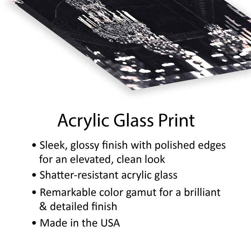 Lustre noir argenté par Grace Digital Art Co - peinture sur toile tendue