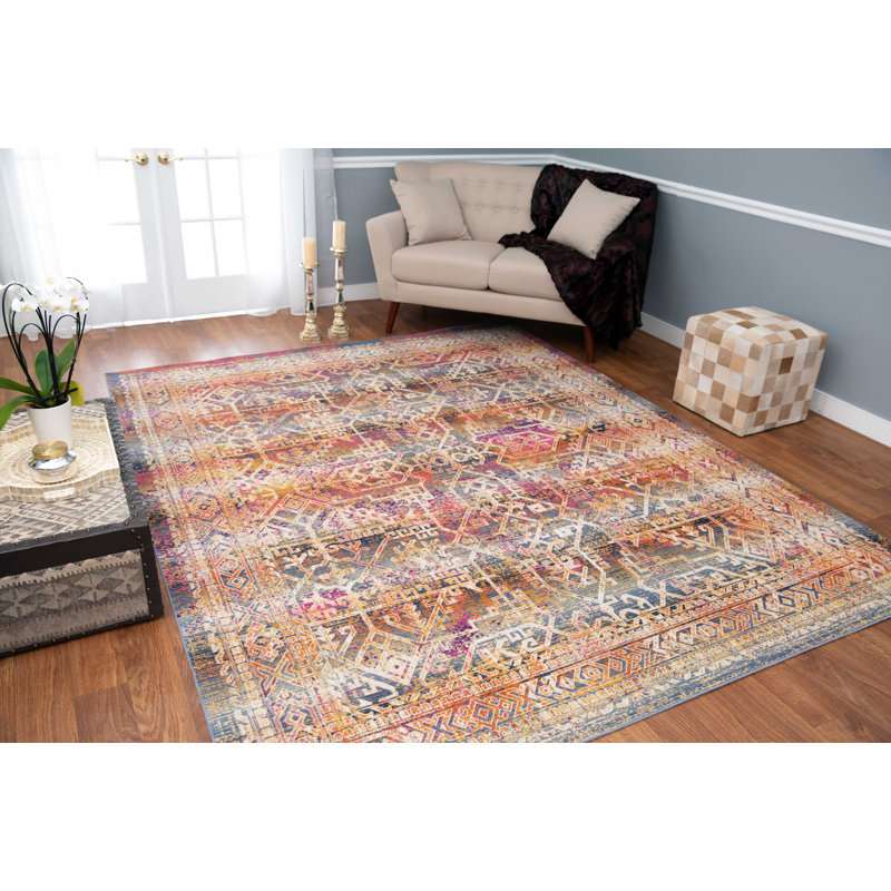 Morvant Oriental Indoor Rug, Rectangle 3'11" x 5'9"