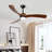 52 "3 Solid Wood Leaf Ceiling Fan Lights-2123762541