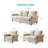 Linen Fabric Upholstery With Storage Loveseat-18882477