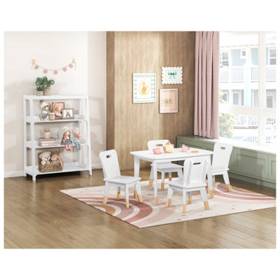 Meuble de rangement moderne en bois avec 3 tablettes