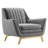 Winsome Channel Tufted Performance Velvet Armchair-276289340