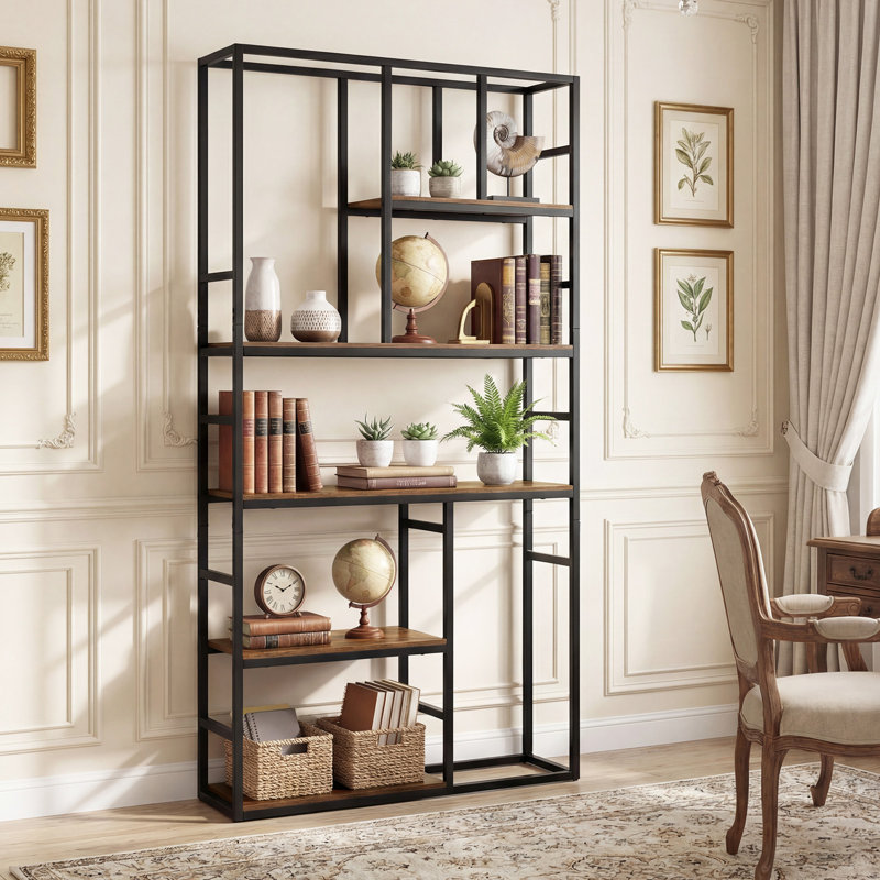 180cm H x 90cm W Metal Etagere Bookcase