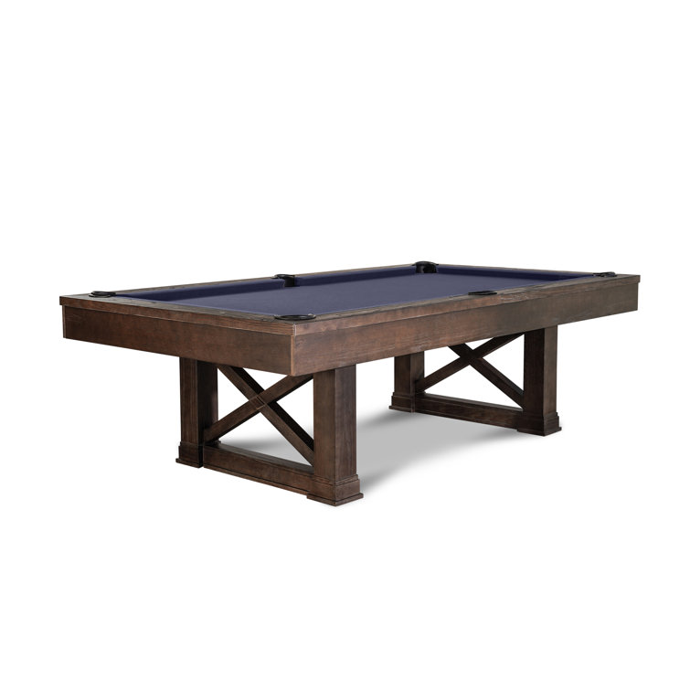 Nora 8' Slate Pool Table in Brown Wash with Professional Installation Included