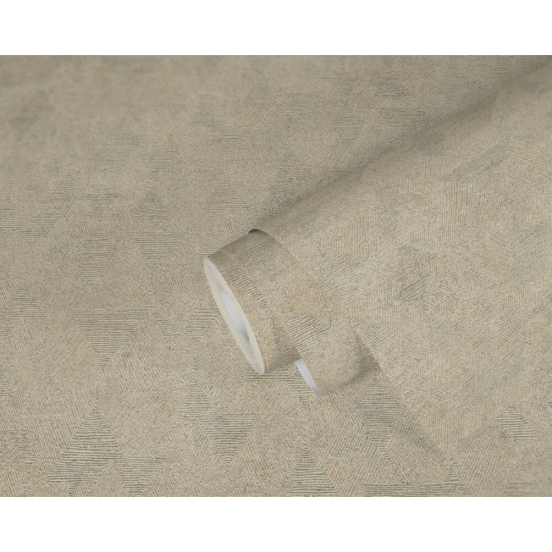 Rouleau de papier peint L 33 pi x l 21 po, Beige / brun / cuivre