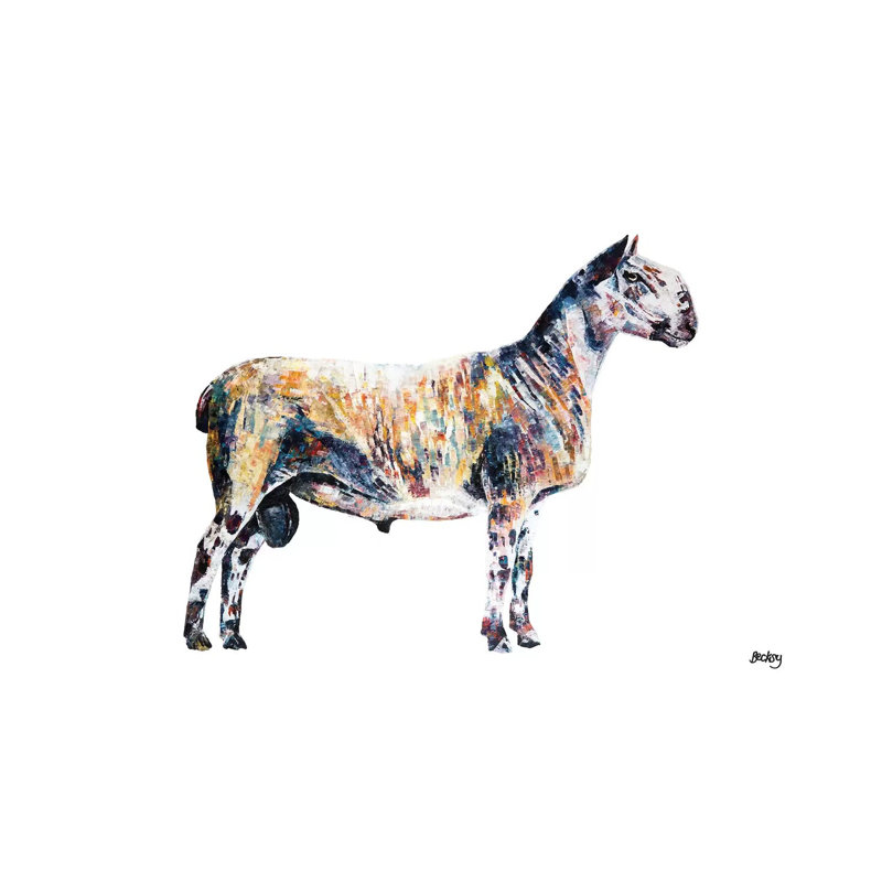 Ted by Becksy - Wrapped Canvas Print, 20.32 cm H x 30.48 cm W