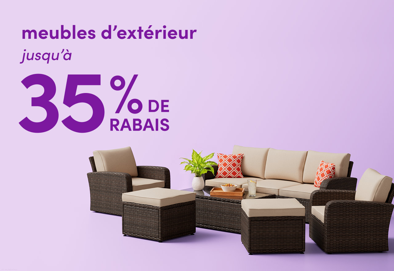 meubles d'extérieur en solde