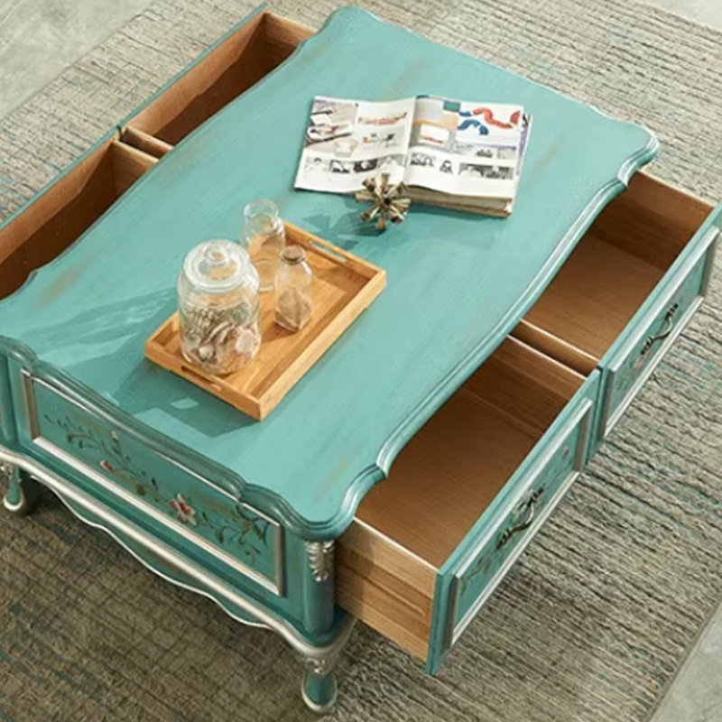 Table basse robuste avec bords arrondis