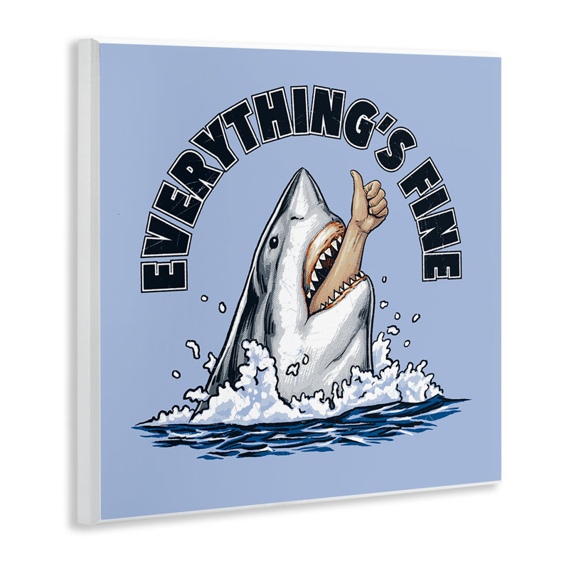Plaque murale «Shark Bite» de tout, conçue par Jedco Brands Inc.