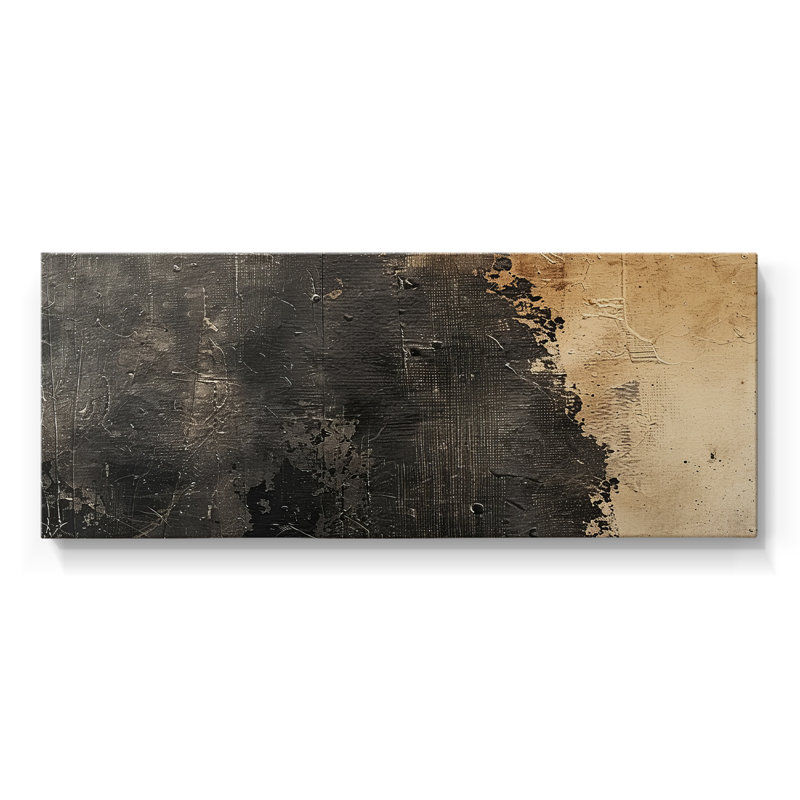 Série abstraite-CCCCLL-III - Toile tendue avec châssis - Prêt à être accroché, H 12 po x l 30 po