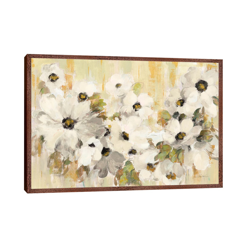White And Green Bloom Crop by Silvia Vassileva - Gallery-Wrapped Canvas Giclée on Canvas, 66.04 cm H x 45.72 cm W