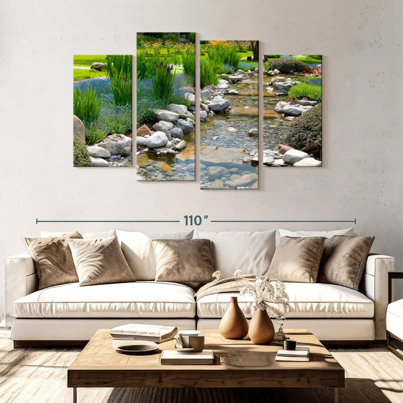 Jardin de style asiatique Kerrick, H 54 po x l 84 po