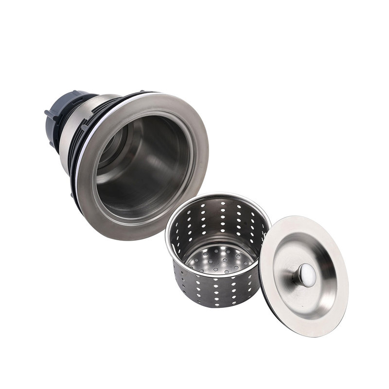 Évier de bar en quartz avec grille et crépine L 18 po x l 16 po Quartz