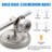 3-Light Brush Nickel Bathroom Vanity Light Over Mirror, Bathroom Light Fixtures with Frosted Glass Shade, Modern Wall Sconce Lighting, E26 Socket (Bulbs Not Included)-1478810962