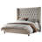 Bed Frame with 61.4" Tall Headboard Upholstered Velvet Platform Bed-573730003-573730001