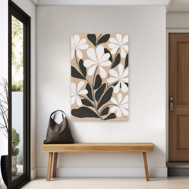 Bonheur botanique minimaliste et bohémien IV, H 60 po x l 40 po