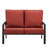 53.15'' Wide Straight Aluminum Loveseat with Cushions-1740982078