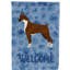 Caniche en polyester à 2 côtés 40 x 28 po standard welcome drapeau maison-957493018