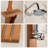 Freestanding Solid Wood Outdoor Shower