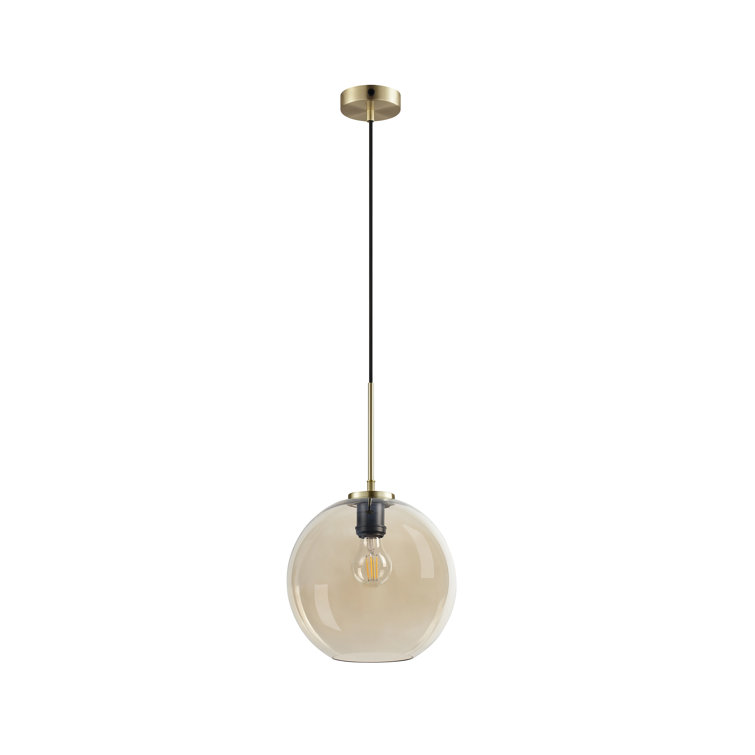 1 - Light Amber Single Pendant