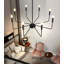 Lustre 8 lumières de style campagne moderne