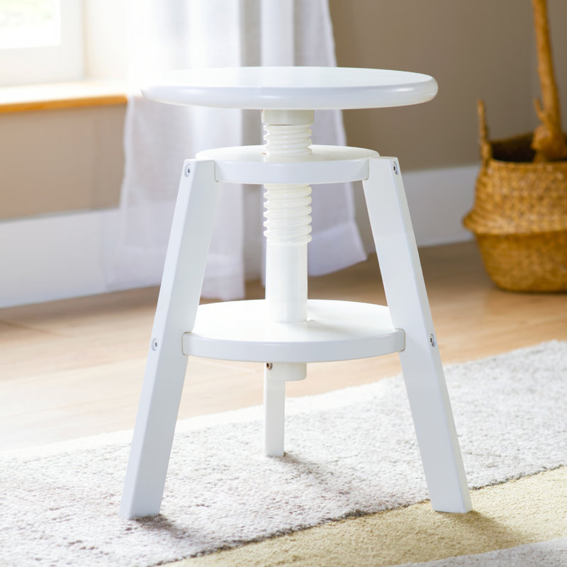 Tabouret de dessin réglable, Blanc