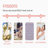 Lunaria 100% Long-Staple Cotton Duvet Cover Set Light Pink Elegant Floral Pattern Printed Comforter Cover 3pcs, Ultra Soft & Breathable Bedding Set-996422086
