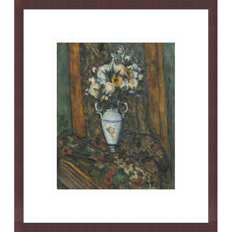 Vase de fleurs par Paul Cézanne, H 13,75 po x l 16,73 po