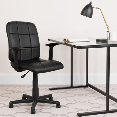 Bonavant Mid-Back Quilted Vinyl Swivel Task Office Chair