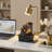 Four level desktop fountain with LED light-1116312087