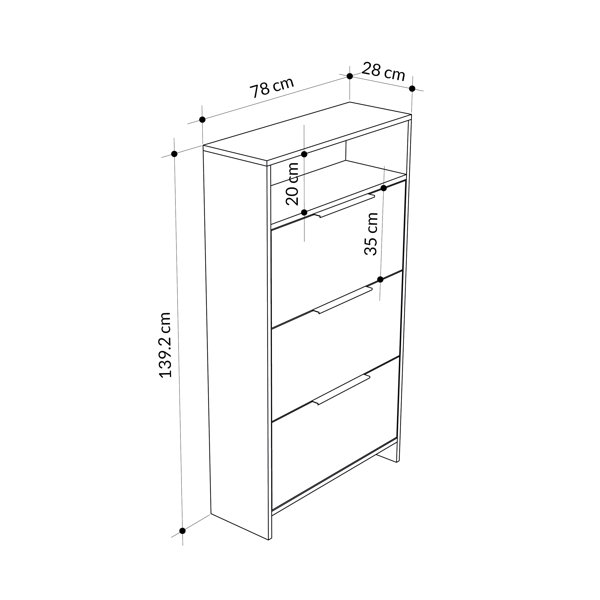 Ebern Designs 18 Pair Shoe Storage Cabinet | Wayfair.co.uk