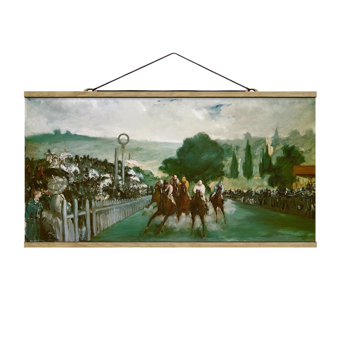 Stoffbild Horse Racing von Edouard Manet