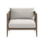 Ensemble de meubles d'extérieur en bois de teck 3 pièces avec fauteuil et table d'appoint Northlake-123103137-123103143