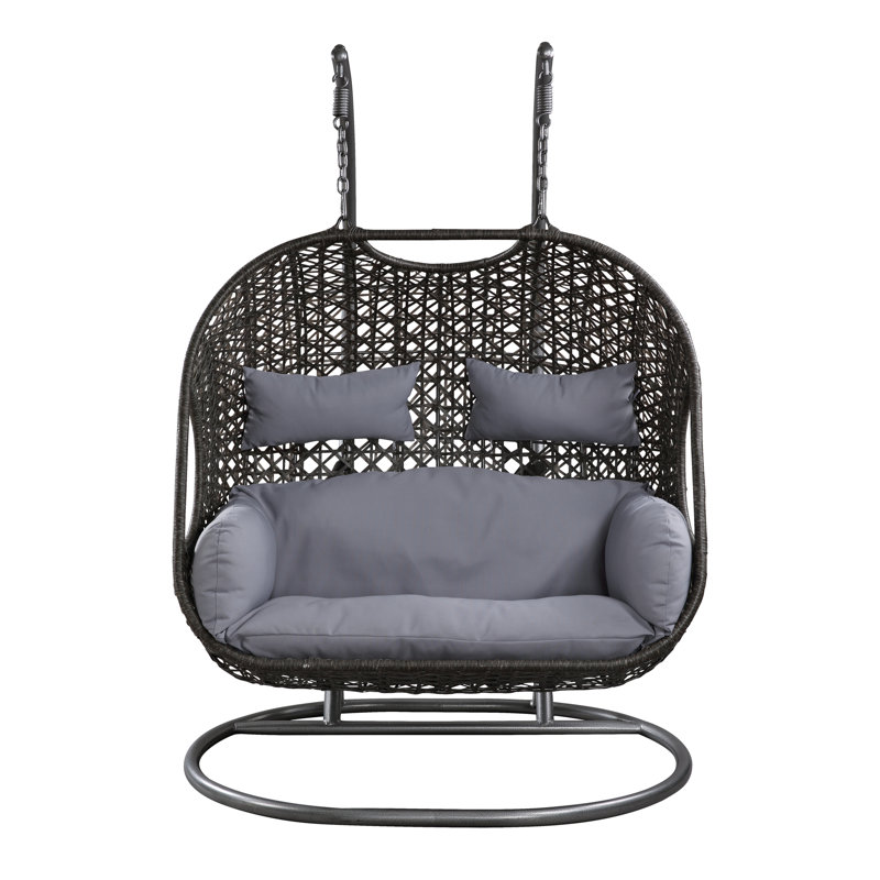 Fabric & Wicker Hanging Chair