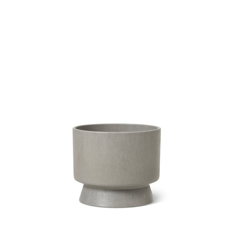 Recycled Pot Planter, 5.3" H x 5.9" W x 5.9" D, Sand