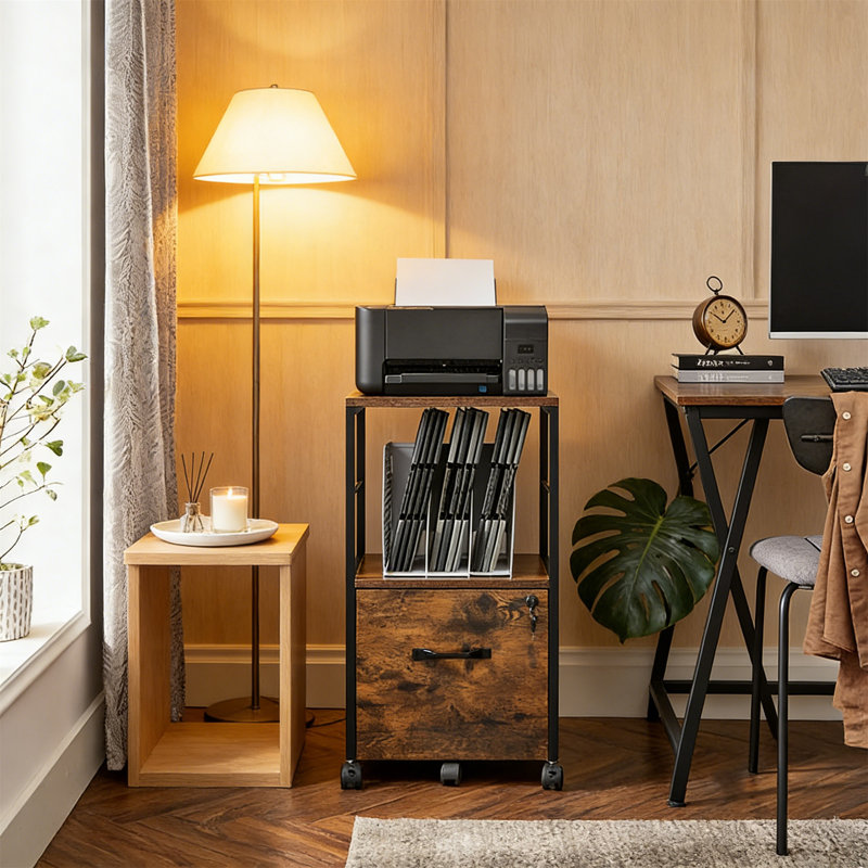 40.2cm Wide 1 -Drawer Mobile File Cabinet